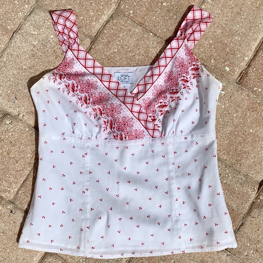 LOFT Petite Bandana Cami Size 6P